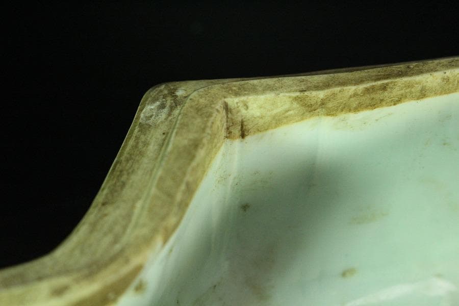 中国美術 赤絵雲龍紋 蓮菱 蓋物 大明嘉靖年製 書(K-A718)