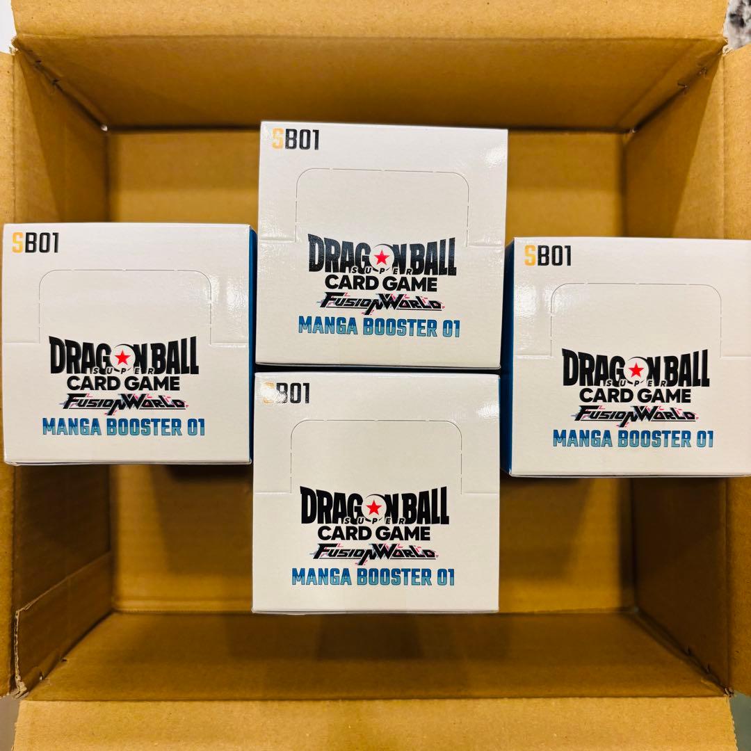 【テープ付き未開封】ドラゴンボールカード MANGA BOOSTER 01 4箱