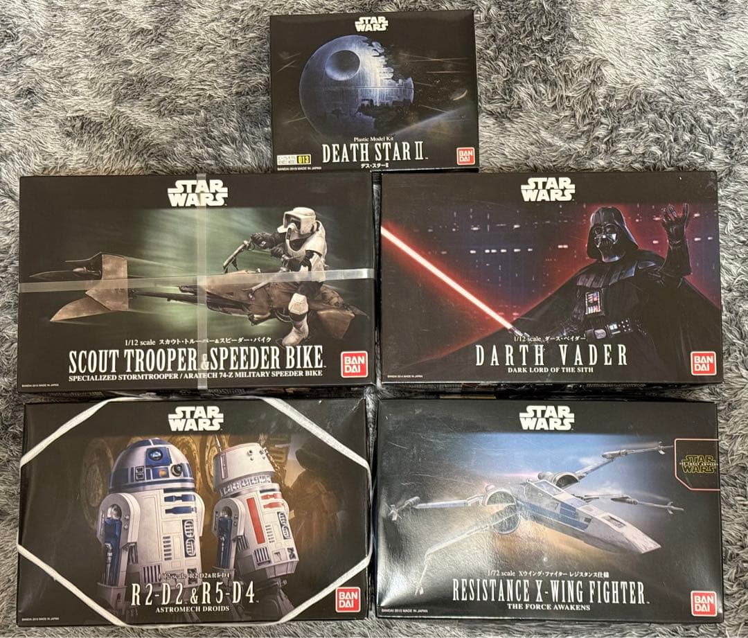 バンダイ スターウォーズ　プラモデル5種まとめ売り