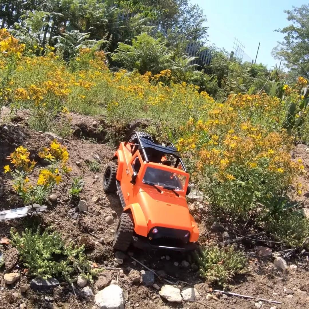 1/14 クローラーラジコン　オレンジ　連続30分走行