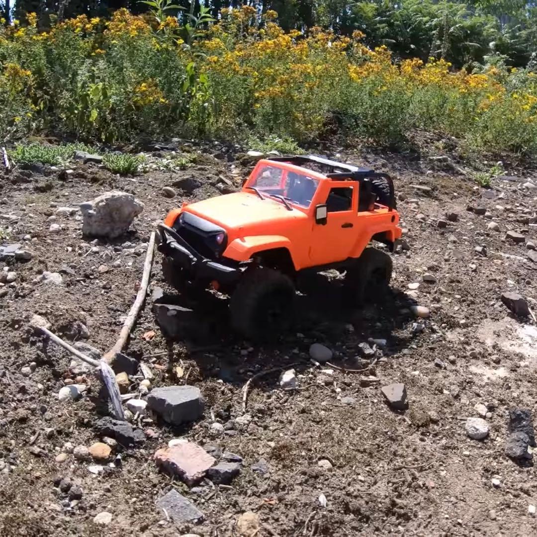 1/14 クローラーラジコン　オレンジ　連続30分走行