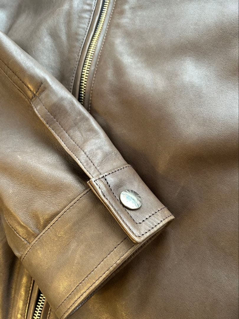 EMMETI JURI サイズ50 ラムナッパレザー　ライダースジャケット