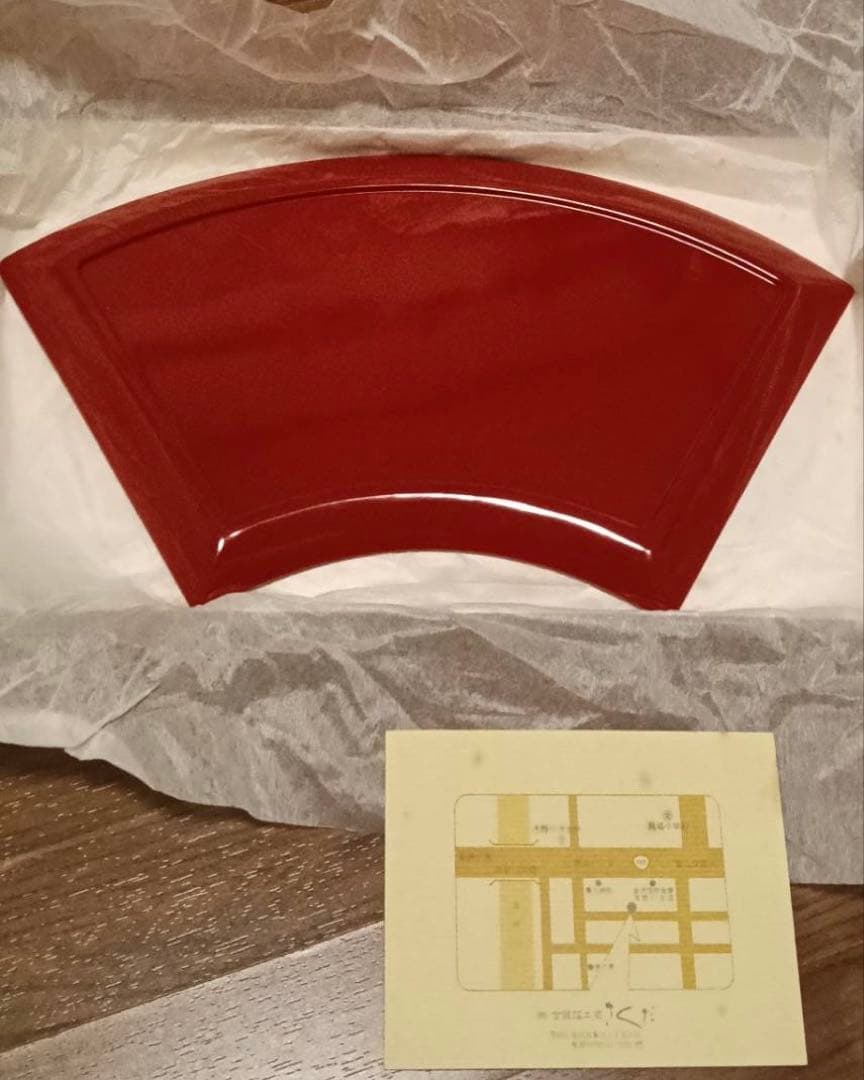 金箔工芸品 扇形漆器