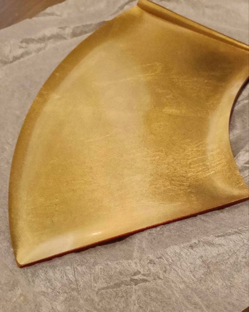 金箔工芸品 扇形漆器