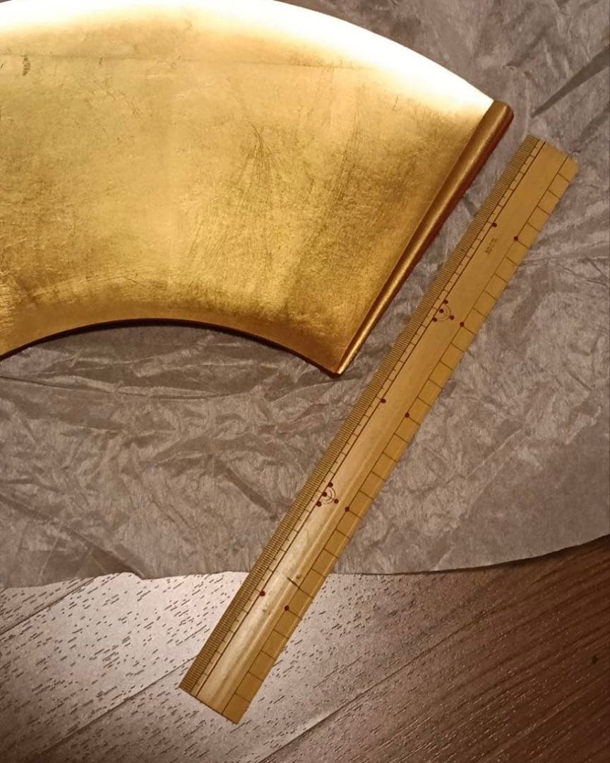 金箔工芸品 扇形漆器