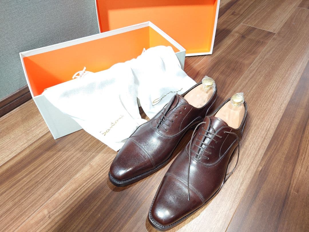 【新品・未使用】サントーニ　ストレートチップ 6.5