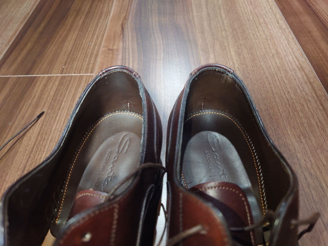 【新品・未使用】サントーニ　ストレートチップ 6.5