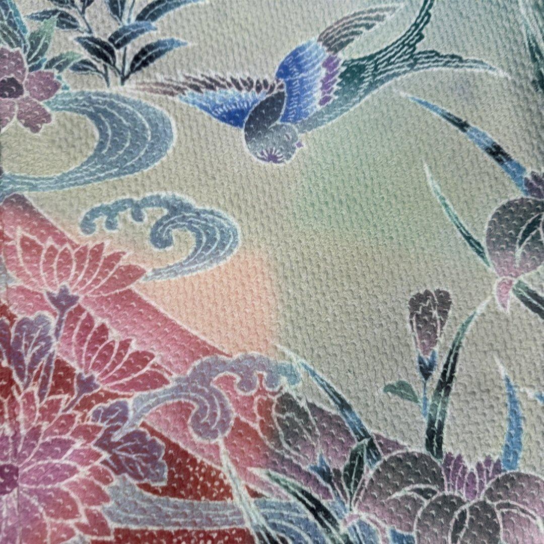 藤娘きぬたや ピンク系 牡丹松鶴 総絞り振袖