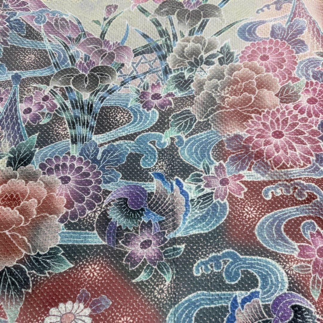 藤娘きぬたや ピンク系 牡丹松鶴 総絞り振袖