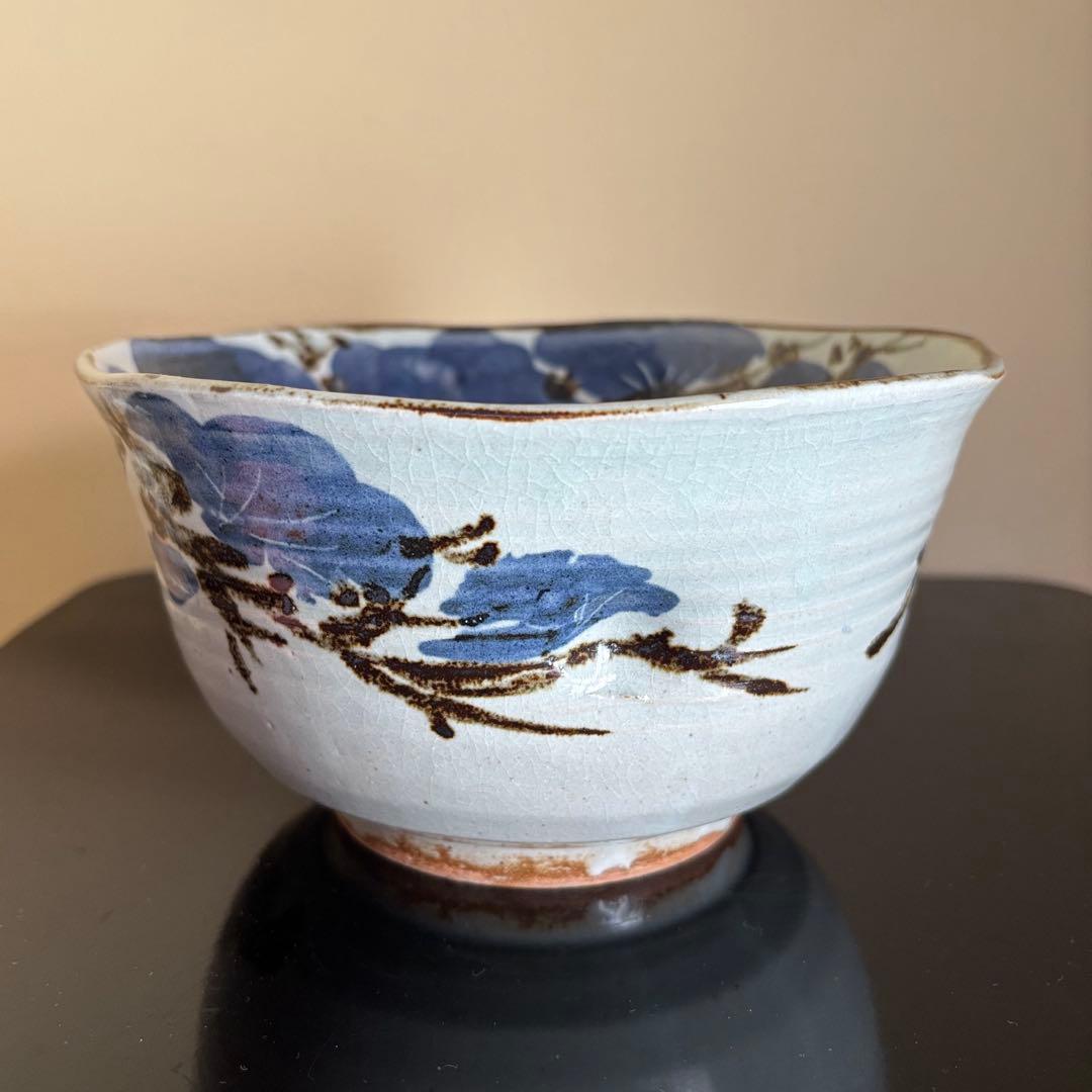 京焼名工 五代 清風与平造 瑞松 鉢 茶道具 菓子鉢 盛鉢 共箱 共布付き