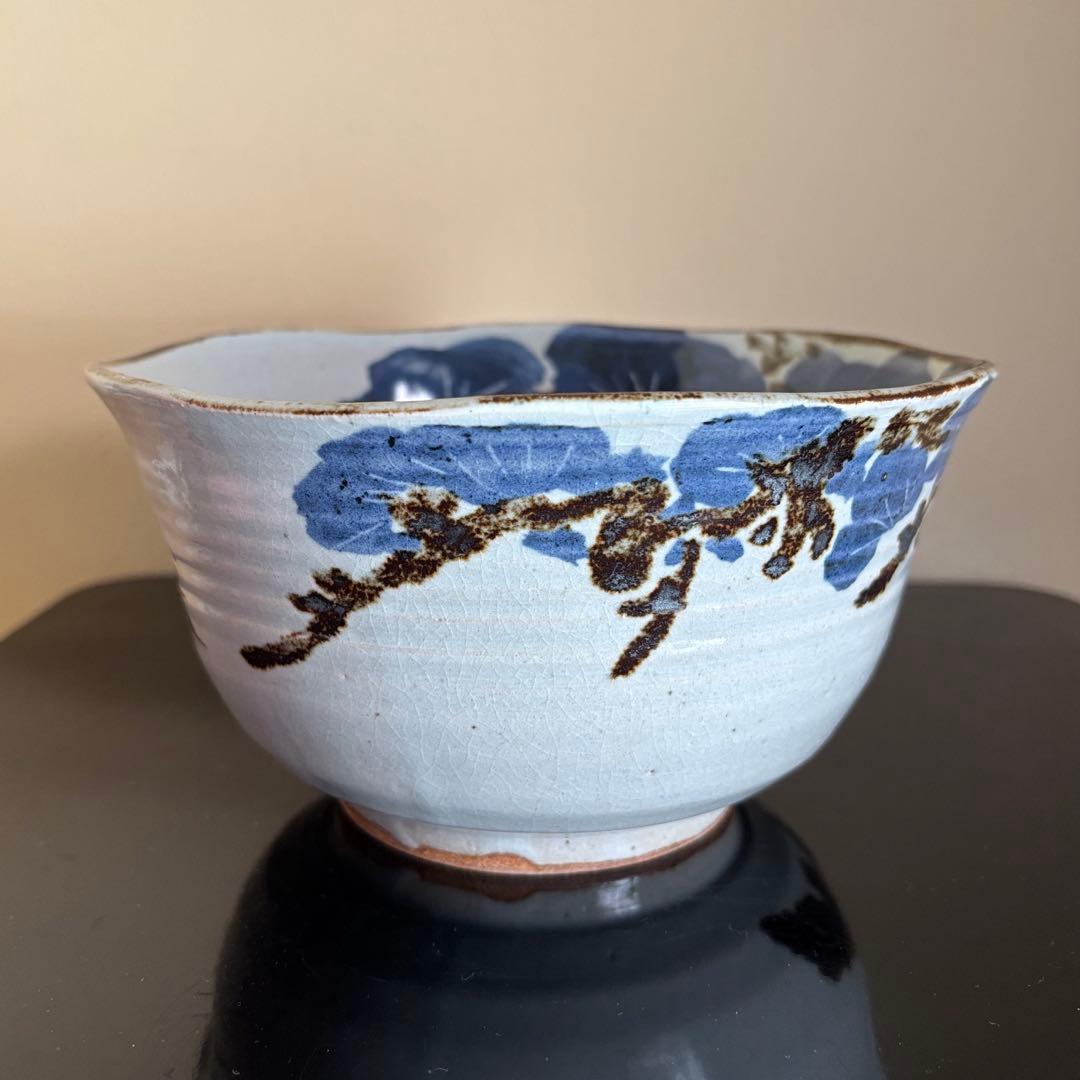京焼名工 五代 清風与平造 瑞松 鉢 茶道具 菓子鉢 盛鉢 共箱 共布付き