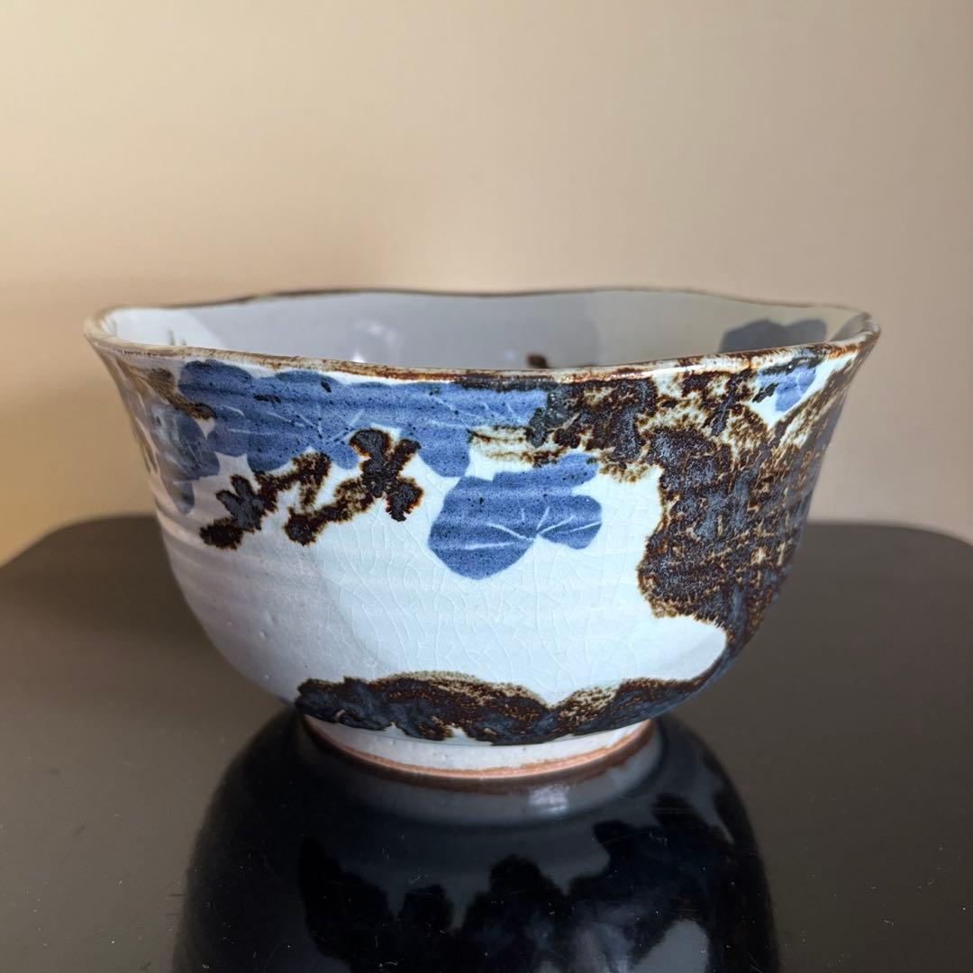 京焼名工 五代 清風与平造 瑞松 鉢 茶道具 菓子鉢 盛鉢 共箱 共布付き