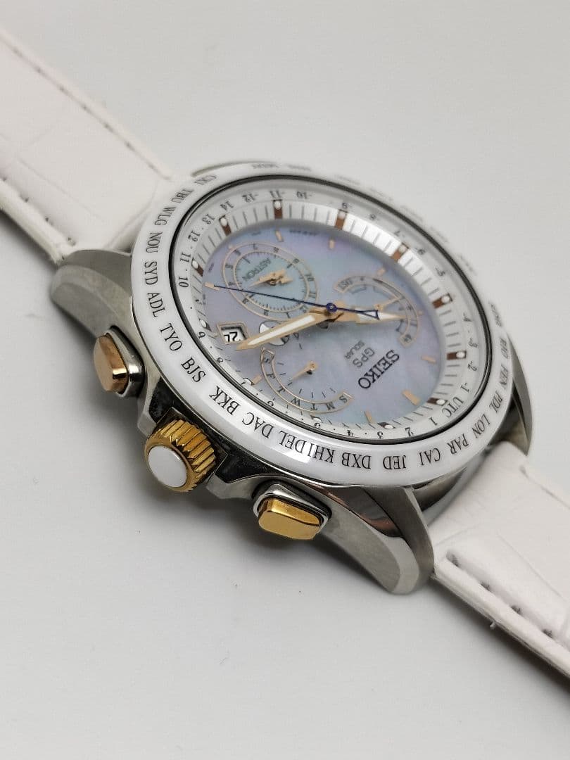 希少人気モデル　新品ベルト　セイコー　GPS 　　8X53 チタニウム