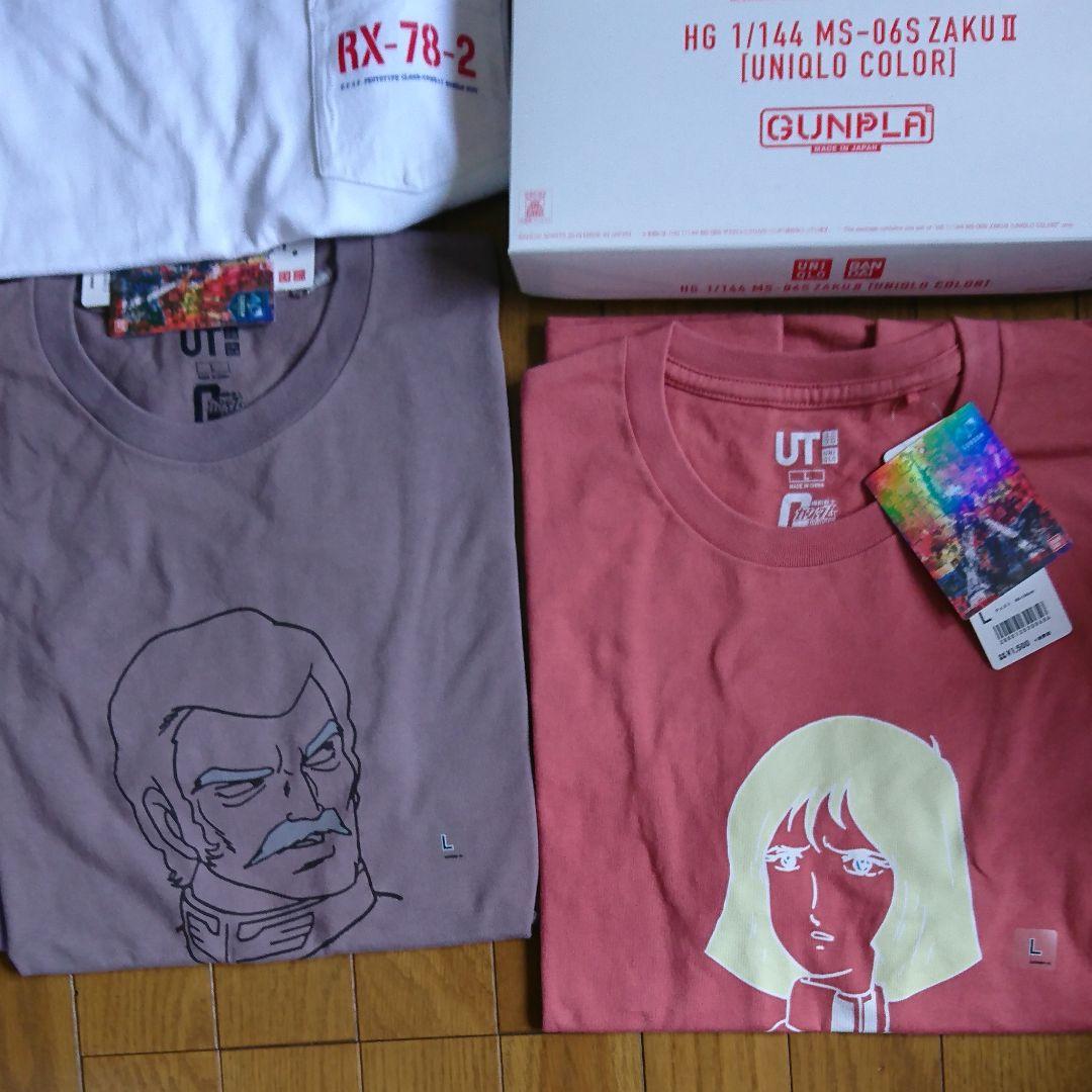 新品 ガンダム ユニクロ コラボ プラモデル Tシャツ 7枚 セット