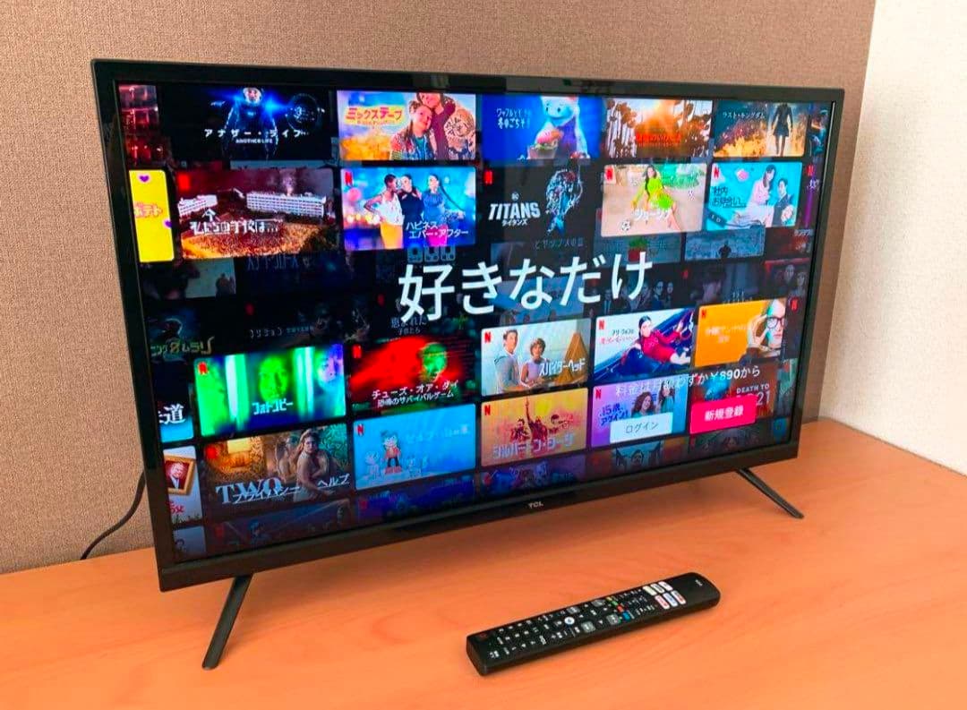 高年式2022年TCL 32V型 スマートテレビ WiFiアプリ⭕️地上デジ