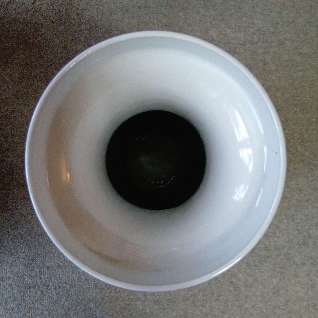 中国景徳鎮製　孔雀牡丹漢詩 大型花瓶