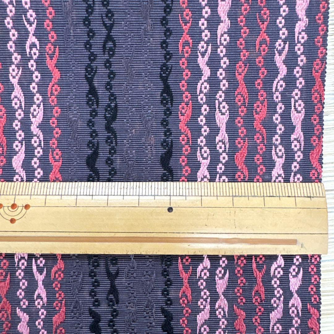 博多織名古屋帯　反物　松居特撰手織り　繻子織