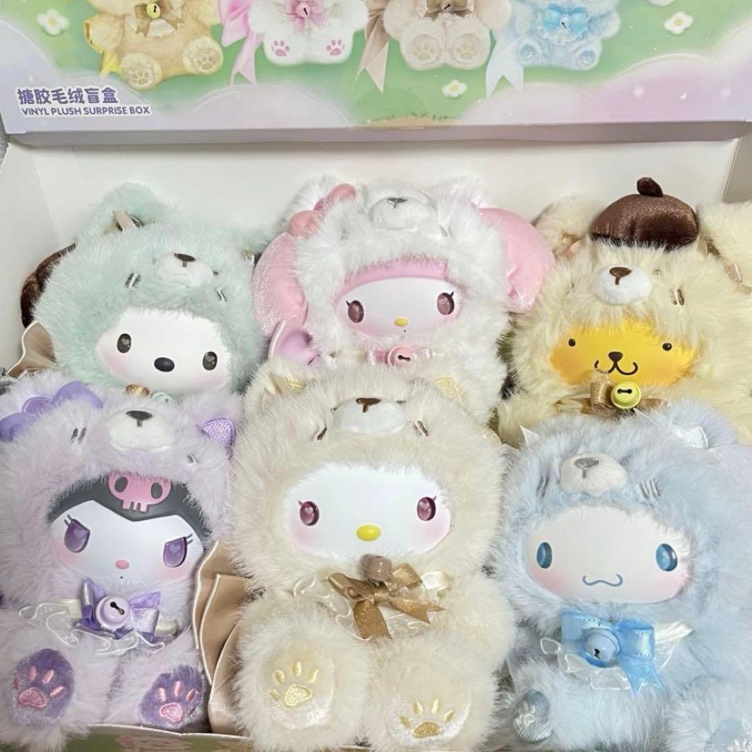 未開封「サンリオ：狐の島」 シリーズ ぬいぐるみ ストラップ ブラインドボックス