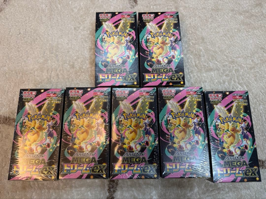 ポケモンカードゲーム MEGAドリームex シュリンク　新品未開封　7箱