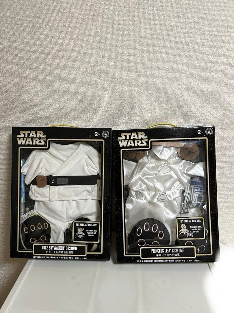 ダッフィー、シェリーメイコスチュームスターウォーズルークスカイウォーカー、レイア