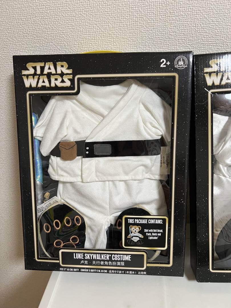 ダッフィー、シェリーメイコスチュームスターウォーズルークスカイウォーカー、レイア