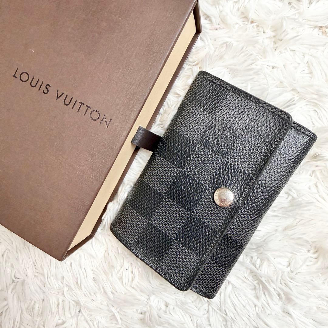 【付属品あり】ルイヴィトン 6連キーケース ダミエ グラフィット ミュルティクレ