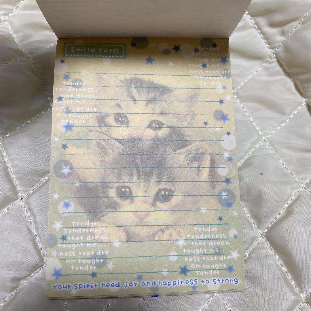 にゃんこ メモ帳 クーリア　平成レトロ　ラブ友　一期一会　蝶々　CRUX