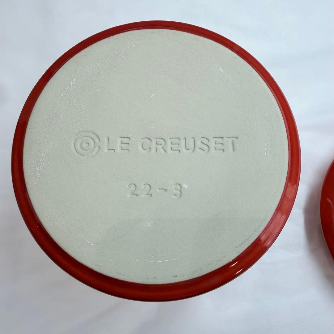 【新品・箱付き】ルクルーゼ ペットフード コンテナー (スクープ付き)オレンジ