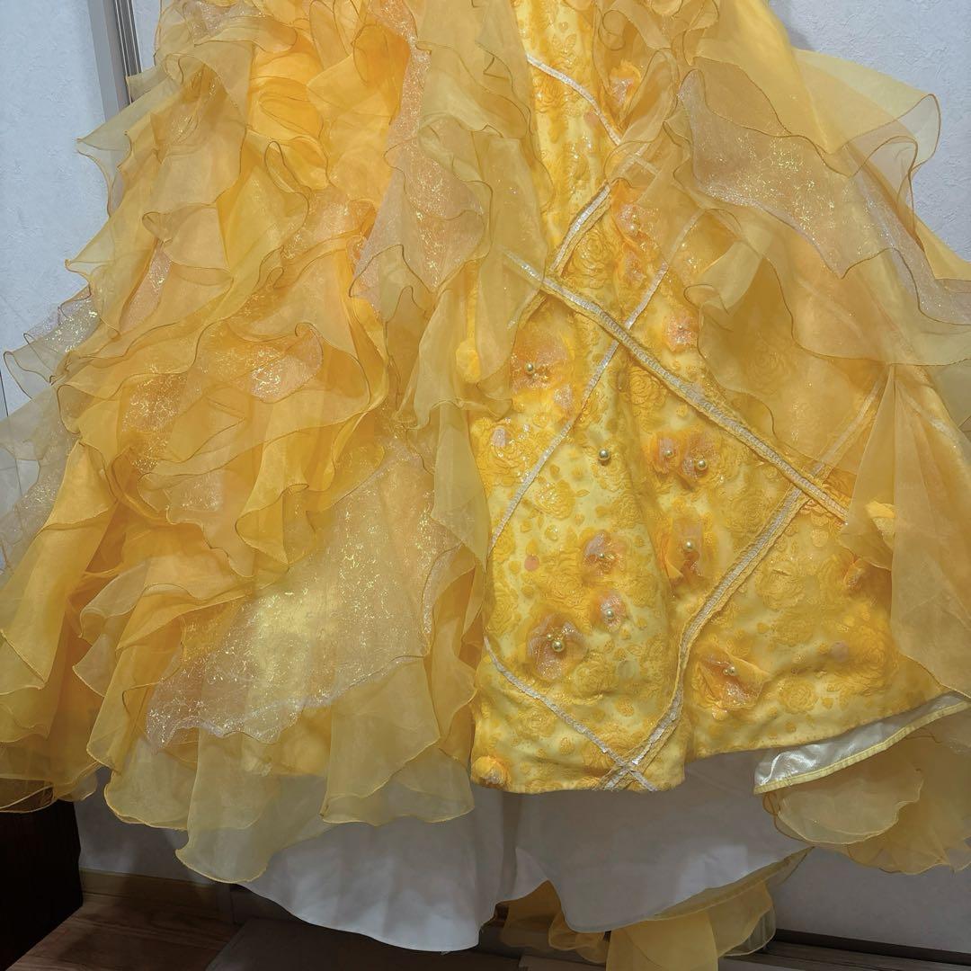 yellow dress 約9号 約Mサイズ(ウエディング結婚式発表会演奏会