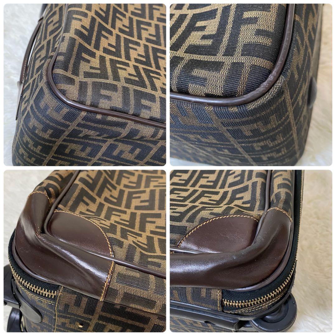希少✨FENDI ズッカ柄 二輪キャリーバッグ 機内持ち込み スーツケース