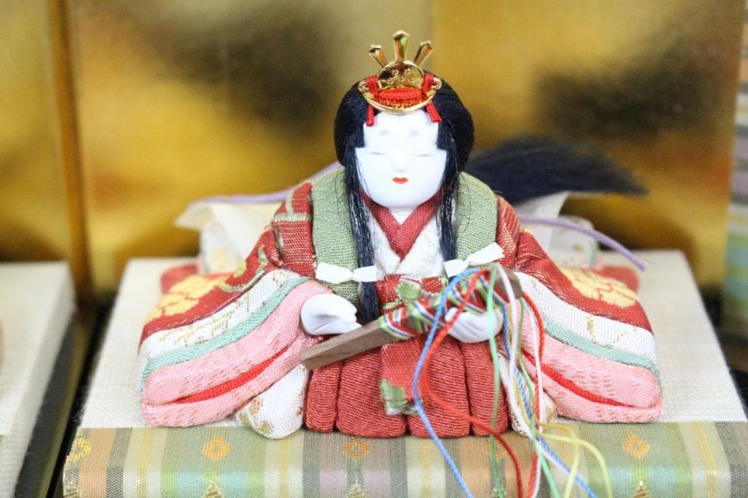 ♡松﨑 幸一光作 雛人形 五人飾 ひいな 木目込み人形 ガラスケース