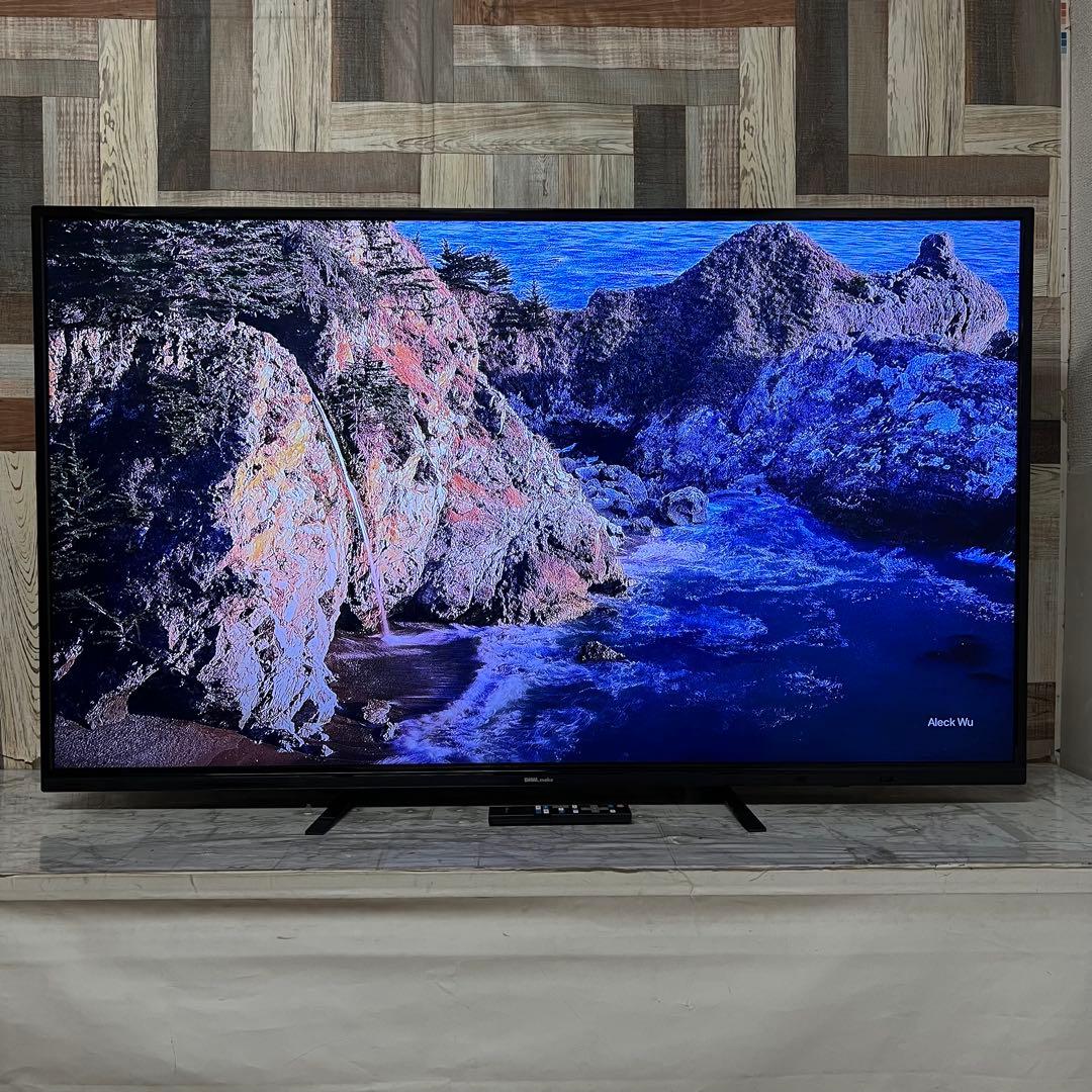 即日受渡❣️全国送料込DMM55V型4K液晶ディスプレイHDRスピーカーリモコン
