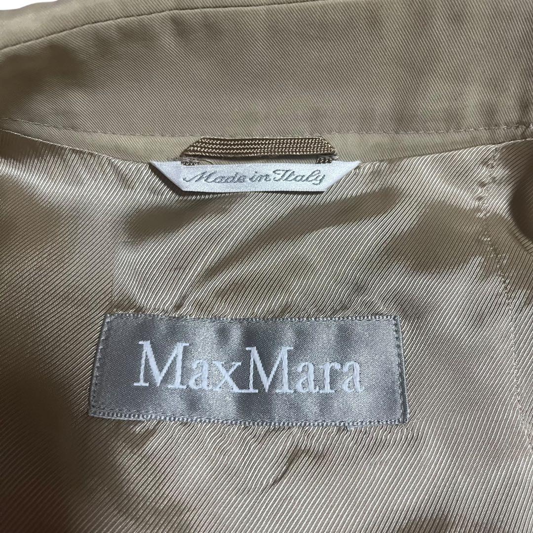 美品◎ 白タグMax Maraマックスマーラ ベージュ　チェスターコート　高級