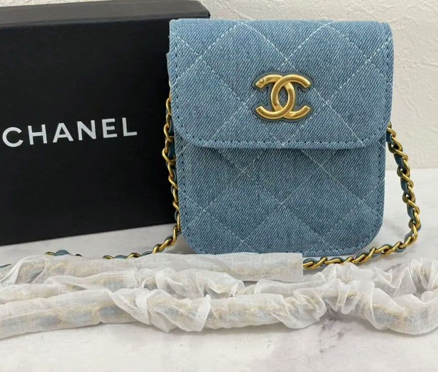 シャネル ノベルティ ショルダーバッグ ミニデニム