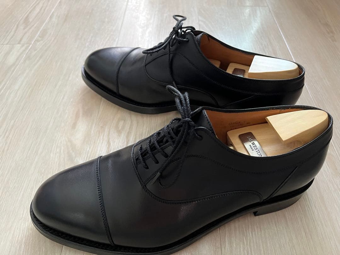 ジェイエムウエストン 330 ストレートチップ ブラック 6/E