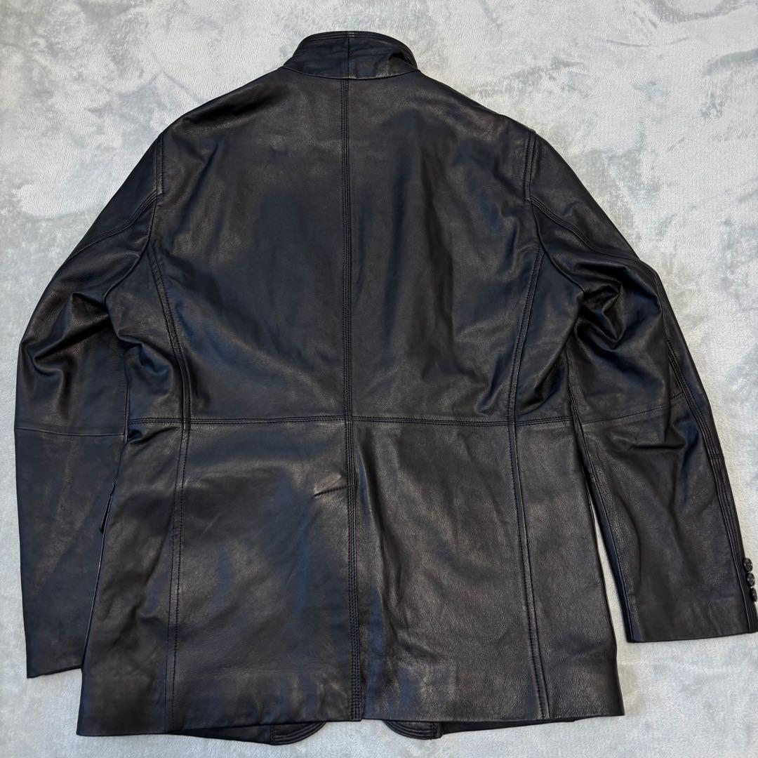 美品 2way✨ G-stage ラムレザー　テーラードジャケット　ブラック　L