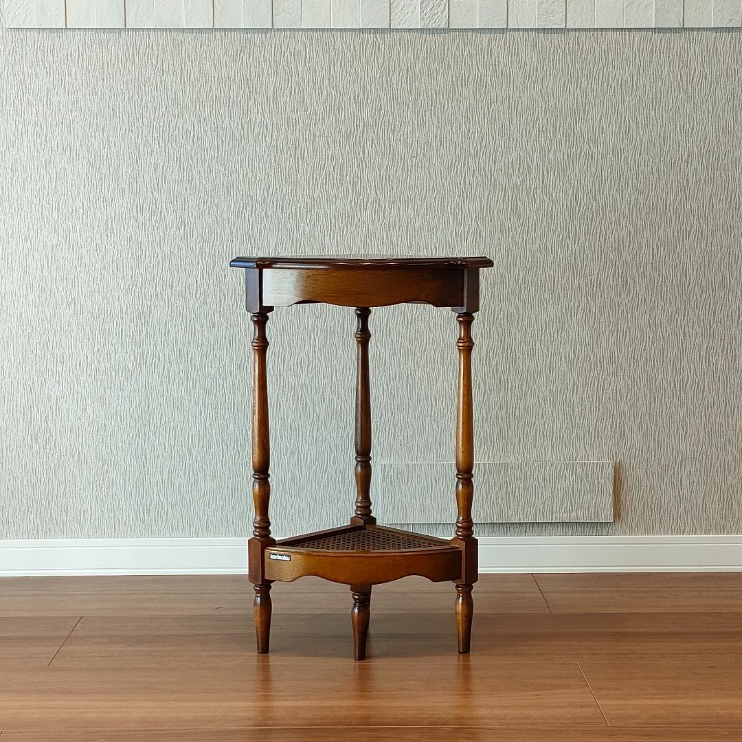 〈美品〉カリモク　コーナーラック　コロニアル　フラワースタンド