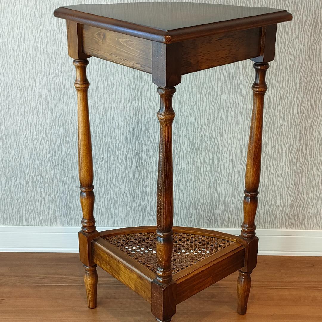 〈美品〉カリモク　コーナーラック　コロニアル　フラワースタンド