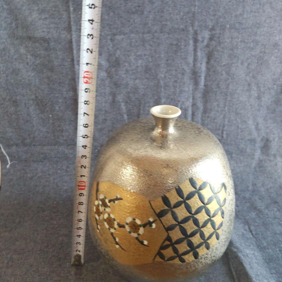 九谷博峰 花瓶 壺 木箱無し