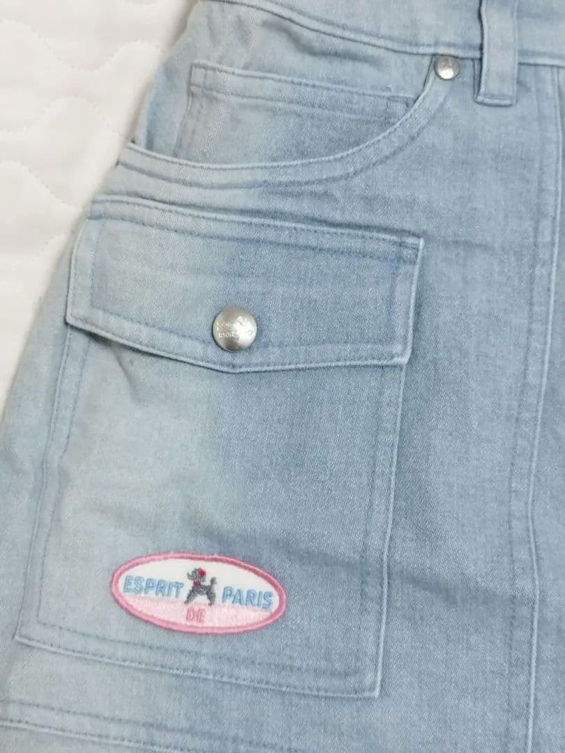 【希少】ポンポネット　ミントくん　デニム台形スカート　160