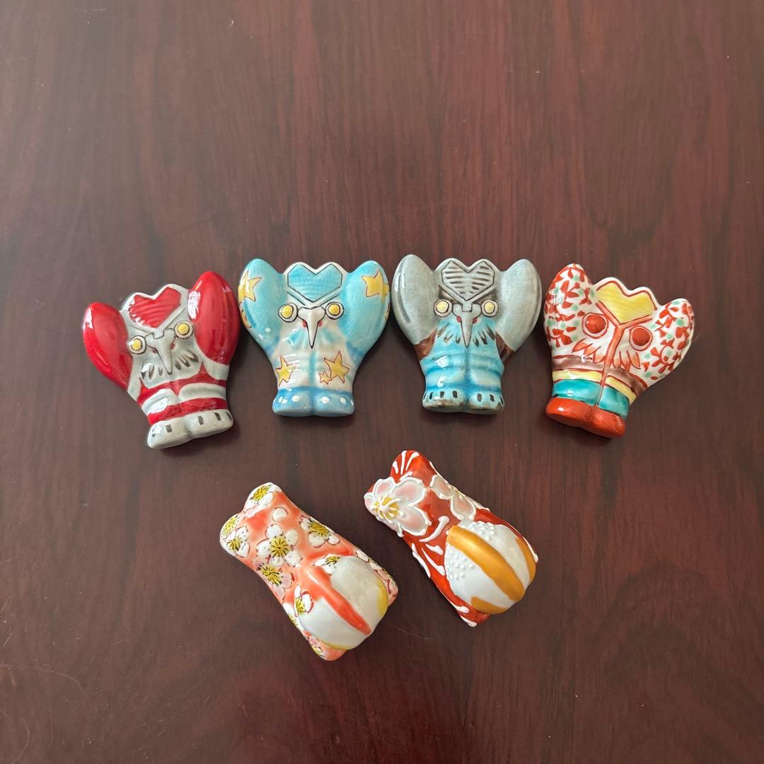 九谷焼　ウルトラマン　バルタン星人　箸置き