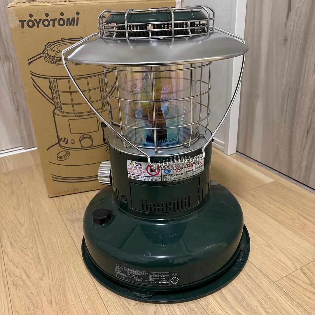 TOYOTOMI RL-250 ストーブ グリーン説明書　箱　レインボーランタン