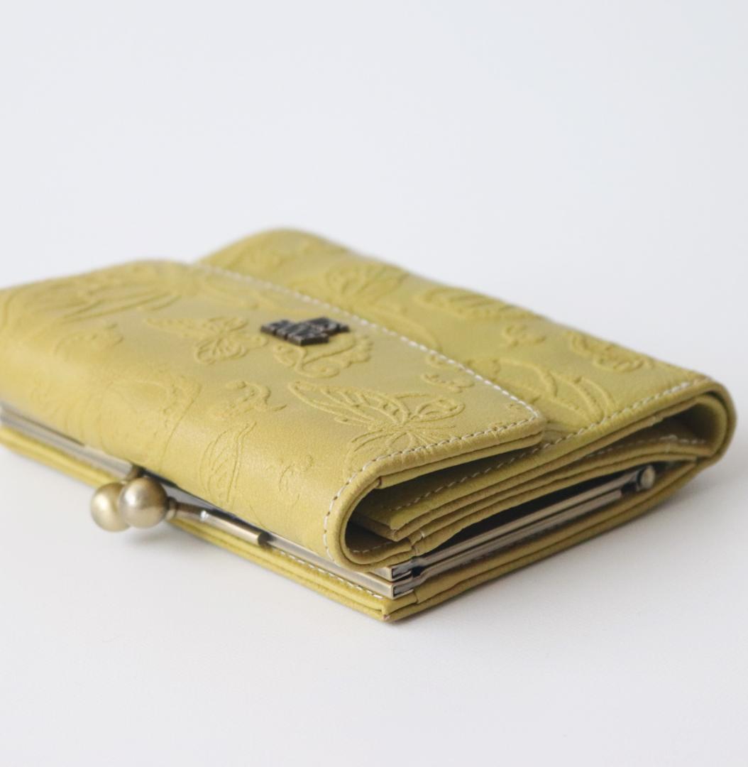 新品タグ付き【アナスイ】バタフライ ダンス 口金 がま口二つ折り財布