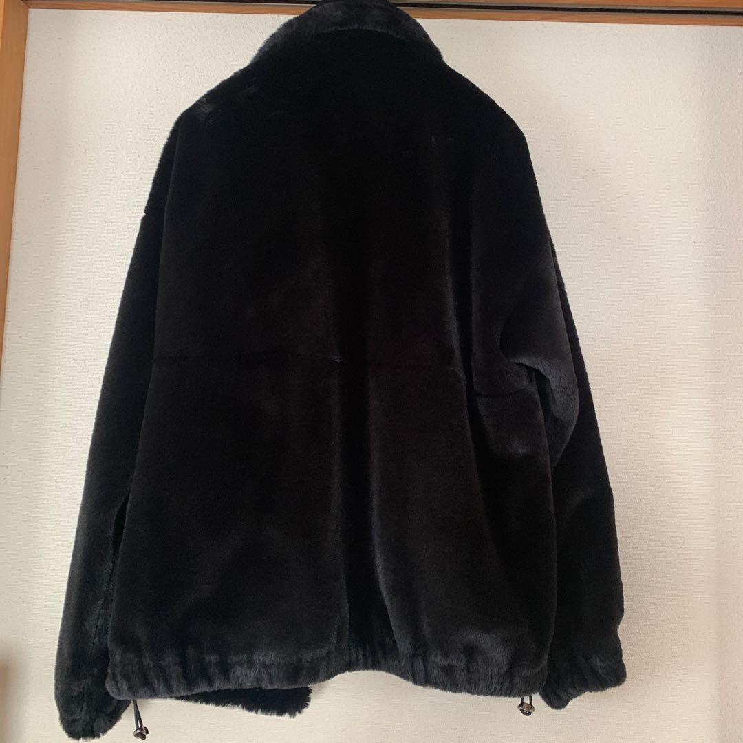 新品タグ付MONKEYTIME ファーブルゾン　黒M