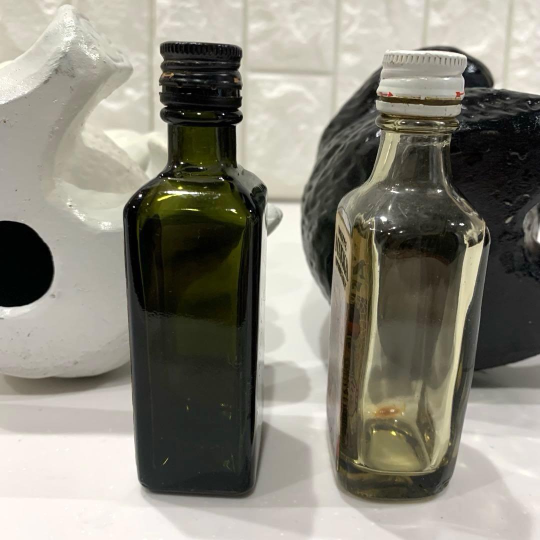 ニッカウヰスキー 抱き熊 木彫り風 陶器　置物 昭和　ブラックニッカ　白黒セット