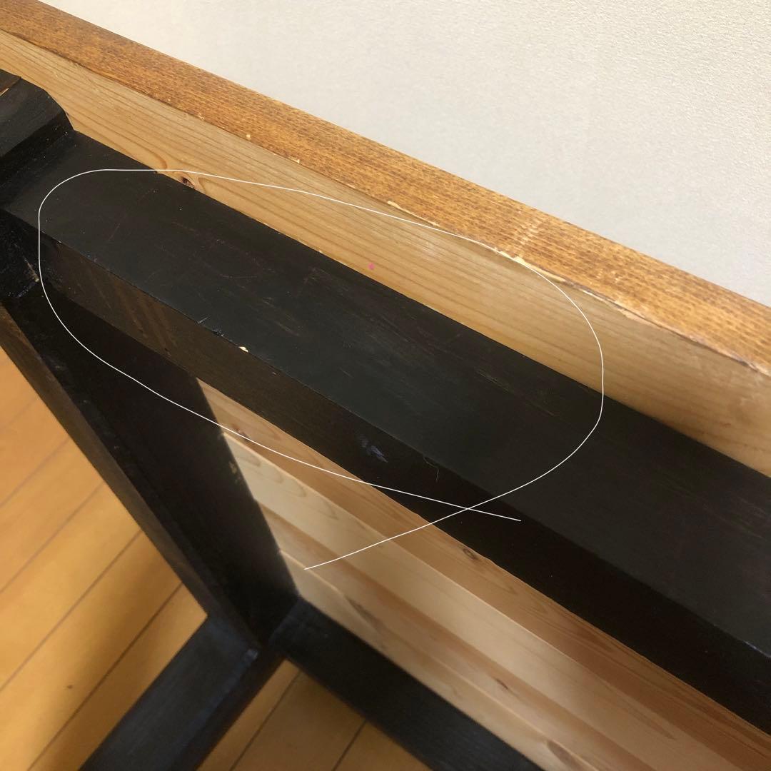 ローテーブル【一点物】ハンドメイド　センターテーブル　木材　ブルックリンスタイル