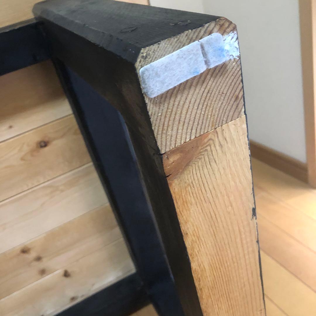 ローテーブル【一点物】ハンドメイド　センターテーブル　木材　ブルックリンスタイル