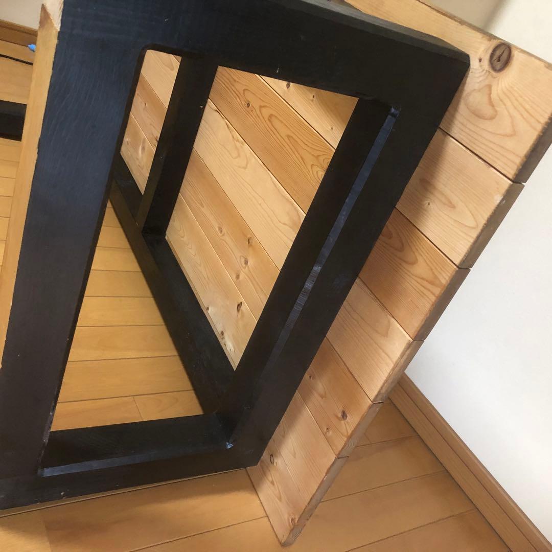 ローテーブル【一点物】ハンドメイド　センターテーブル　木材　ブルックリンスタイル