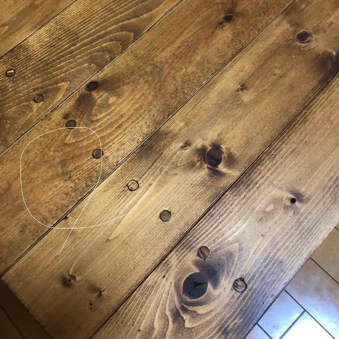 ローテーブル【一点物】ハンドメイド　センターテーブル　木材　ブルックリンスタイル