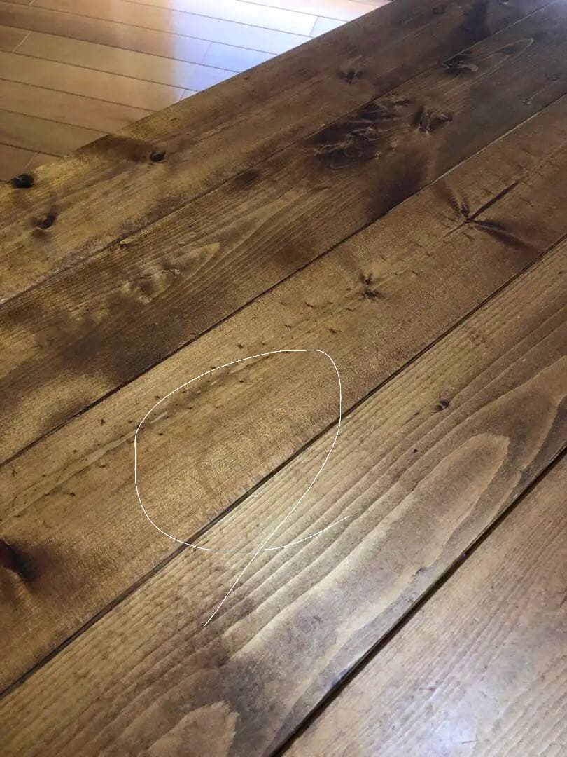 ローテーブル【一点物】ハンドメイド　センターテーブル　木材　ブルックリンスタイル